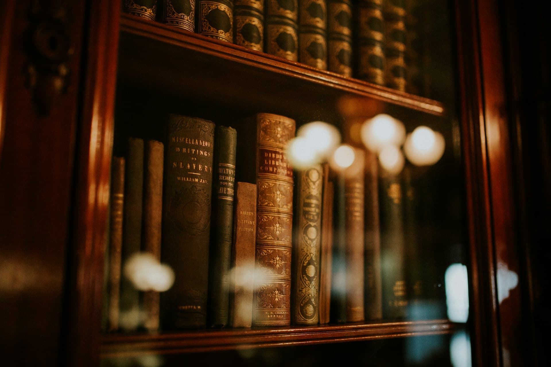 Shelves of legal reference books